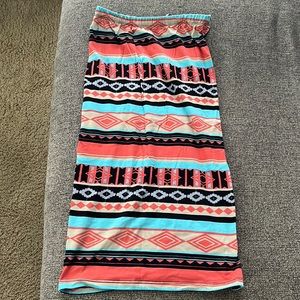 Forever 21 Multi-color pencil skirt